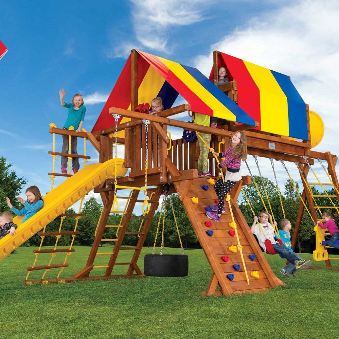 Sunshine Castles Swing Sets Rainbow Play Systems