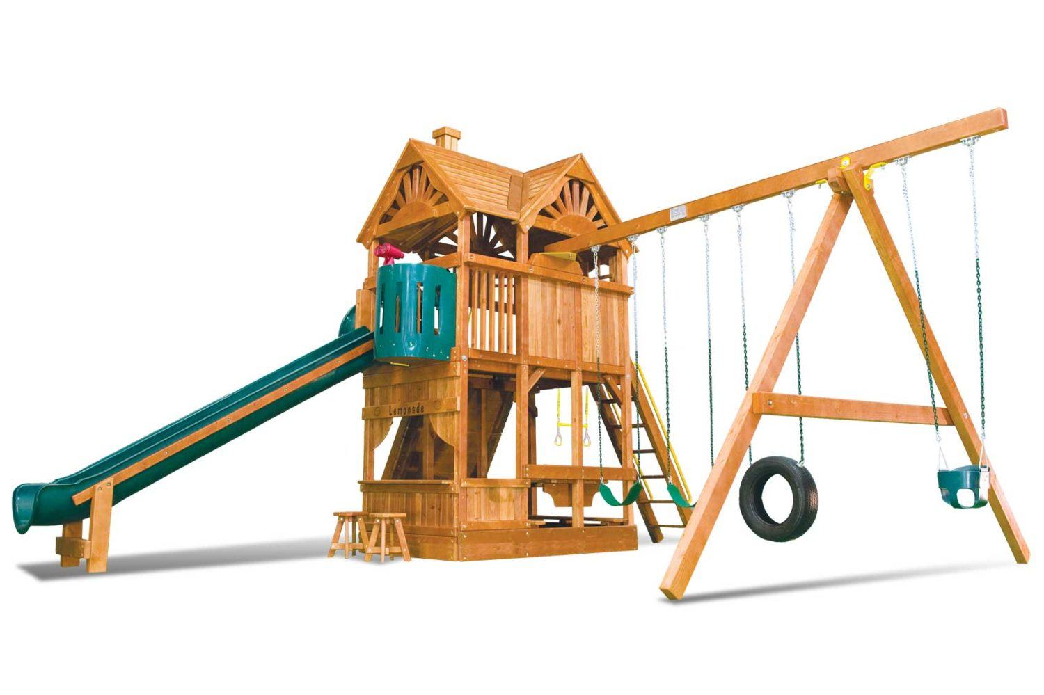 Huckleberry Hideout Pkg II Unique (50A) Rainbow Play Systems