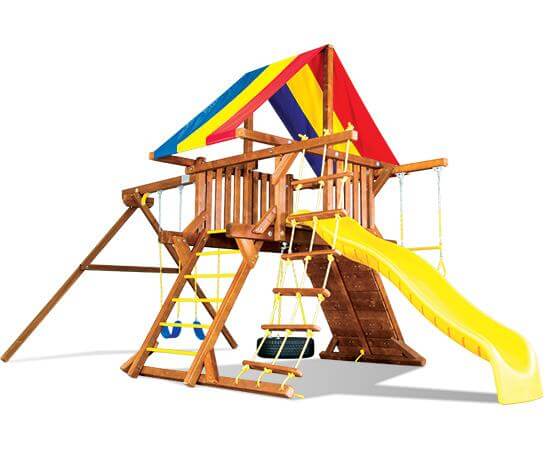 16C Fiesta Castle Pkg II Popular Swing Set