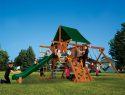 16E Fiesta Castle Pkg II Forest Green Swing Set