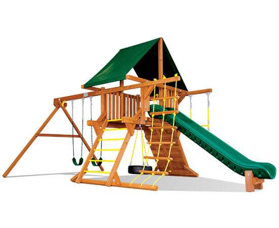 16E Fiesta Castle Pkg II Forest Green Playset