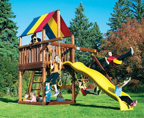 20D Fiesta Clubhouse Pkg II Basic Swing Set
