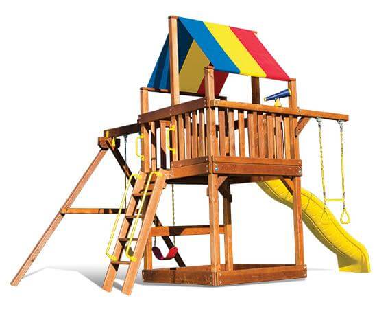 20D Fiesta Clubhouse Pkg II Basic Swing Set