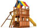 21F Fiesta Clubhouse Pkg II Spacesaver with Playhouse Swing Set