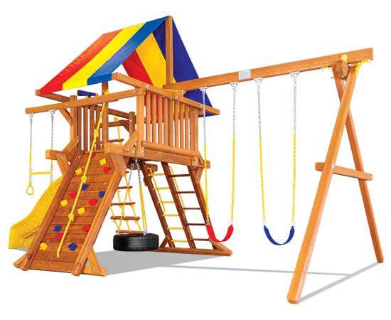 24C Carnival Castle Pkg II Popular Swing Set