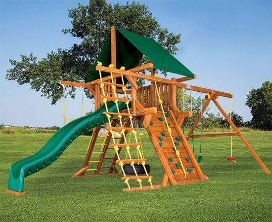 24D Carnival Castle Pkg II Forest Green Playset