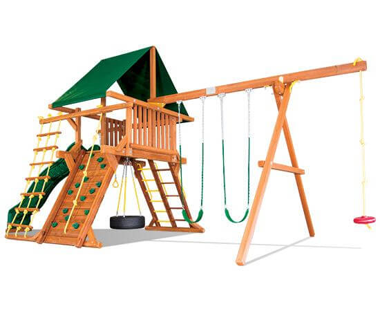 24D Carnival Castle Pkg II Forest-Green Playset