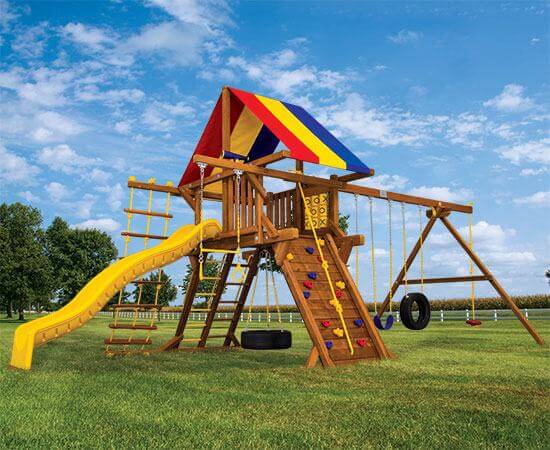 25F Carnival Castle Pkg II Extras Swing Set