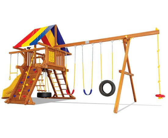 25F Carnival Castle Pkg II Extras Swing Set