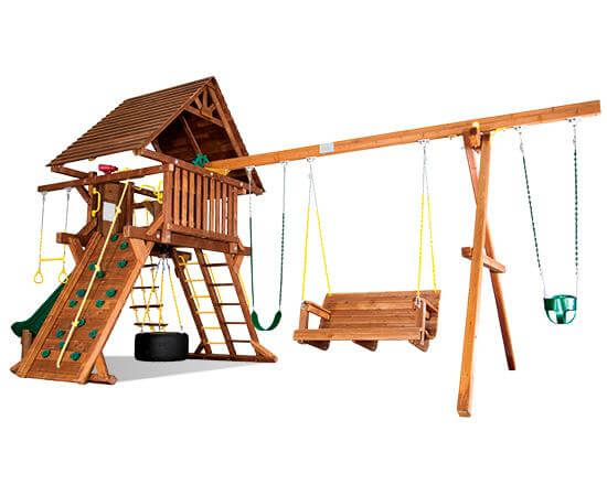 25G Carnival Castle Pkg II with Wood Roof and Lots More Playset