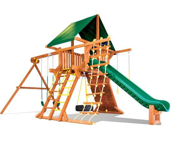 28P Turbo Carnival Castle Pkg II Popular Swing Set