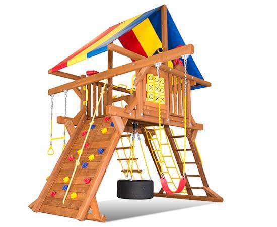 39F Sunshine Castle Pkg I Awesome Features Swing Set