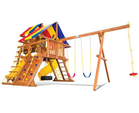 41P Sunshine Castle Pkg V Loaded Swing Set
