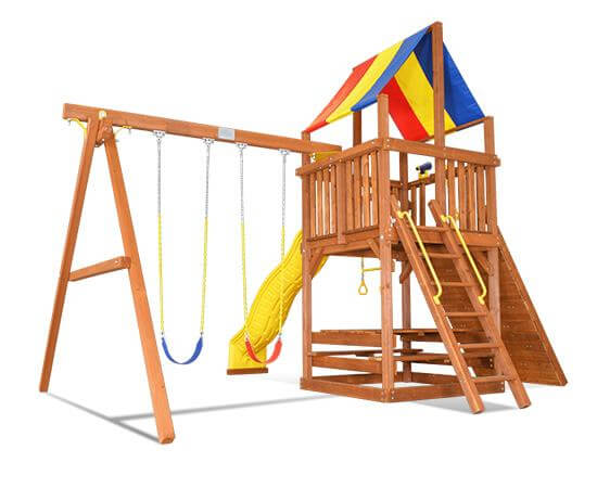 46C Sunshine Clubhouse Pkg II Popular Swing Set