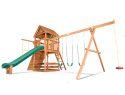47F Sunshine Clubhouse Pkg II Loaded with Wood Roof Swing Set
