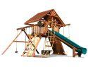 52D Rainbow Castle Pkg II Loaded with Wood Roof Playset