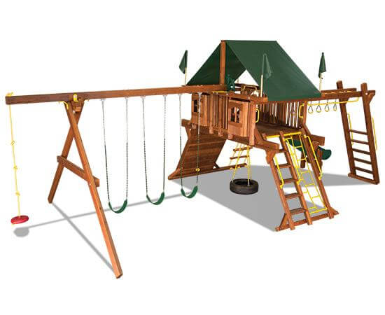 53H Rainbow Castle Pkg III Supersized & Nicely Equipped Playset