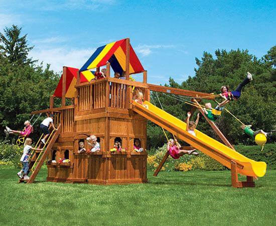 54D King Kong Clubhouse Pkg II Loaded with Lower Level Playhouse