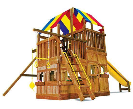 54D King Kong Clubhouse Pkg II Loaded with Lower Level Playhouse
