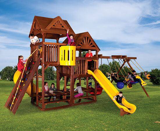 54E King Kong Clubhouse Pkg II with Dual Picnic Tables and Much More
