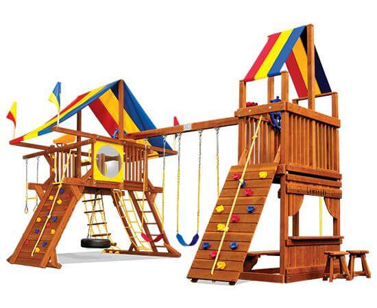 54J Rainbow Castle with Tower Playset
