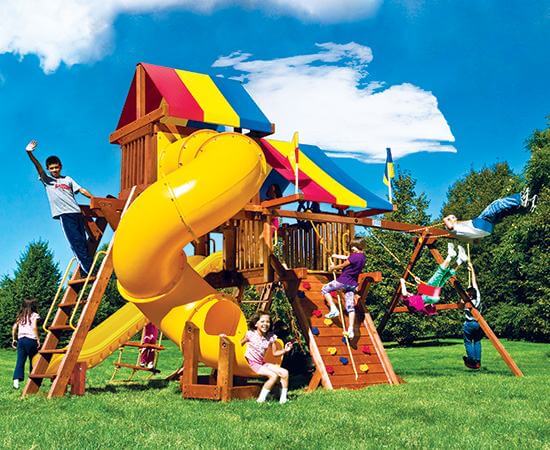 Rainbow Castle Pkg V Loaded with 360˚ Spiral Slide (55N ...