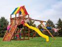 58E Rainbow Clubhouse Pkg II with 4 Pos Swing Beam and Sandbox