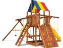 58E Rainbow Clubhouse Pkg II with 4 Pos Swing Beam and Sandbox