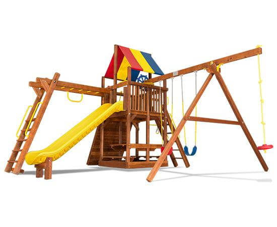 59K Rainbow Clubhouse Pkg III Loaded Swing Set