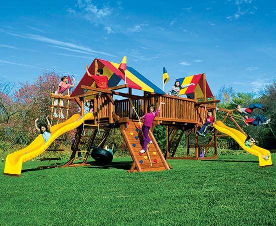 62R Rainbow Double Whammy Swing Set