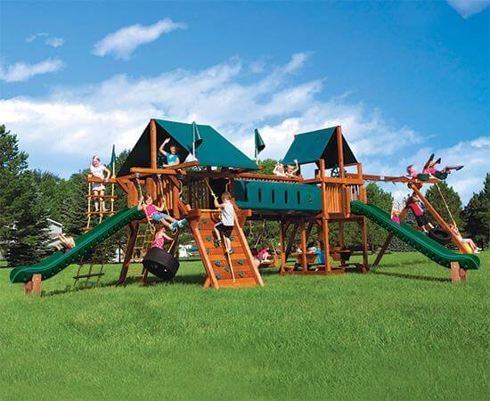 62S Rainbow Double Whammy Nicely Equipped Swing Set
