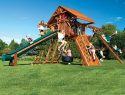 66D Monster Castle Pkg II Loaded with Wood Roof Swing Set