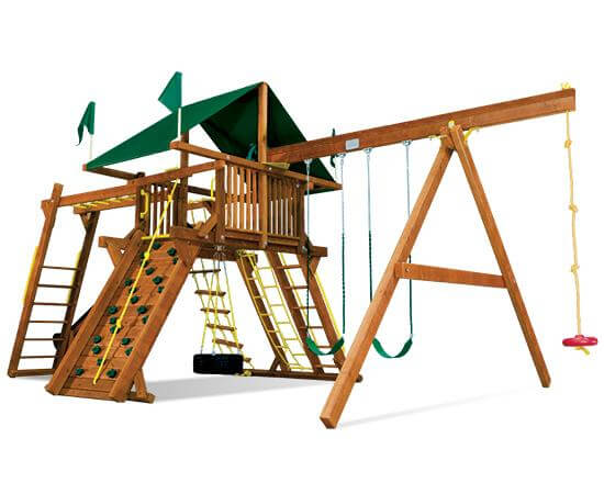 67E Monster Castle Pkg III Forest Green and Loaded Playset