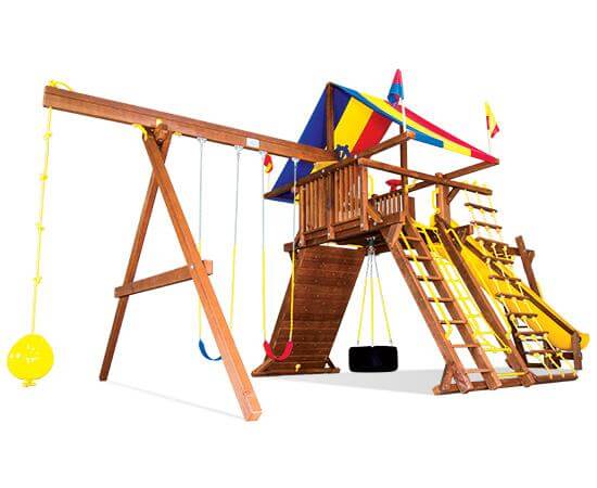 78D King Kong Castle Pkg III Loaded Swing Set