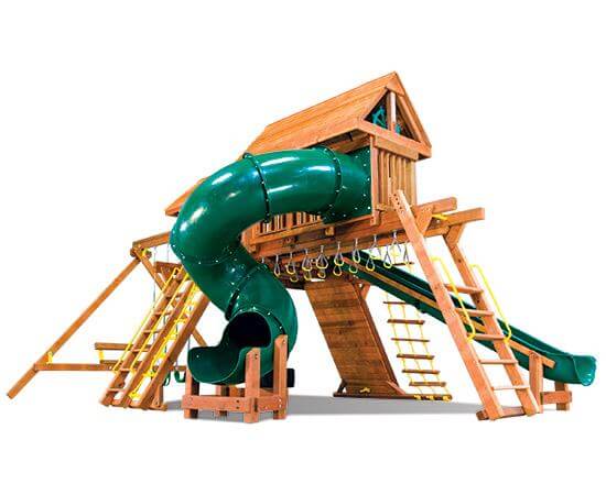 80G King Kong Castle Pkg V Supersized Grand Slam with Wood Roofs Playset