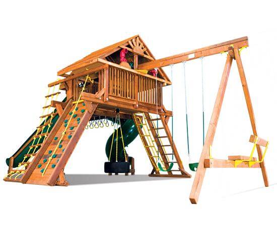 80G King Kong Castle Pkg V Supersized Grand Slam with Wood Roofs Playset