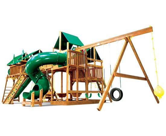 81J King Kong Double Whammy Green Machine Swing Set