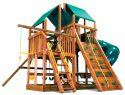 87E King Kong Clubhouse Pkg II Forest Green and 360 Spiral Swing Set