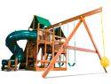 87E King Kong Clubhouse Pkg II Forest Green and 360 Spiral Swing Set