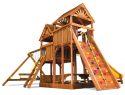 87F King Kong Clubhouse Pkg III Loaded with Wood Roofs Swing Set