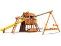 87F King Kong Clubhouse Pkg III Loaded with Wood Roofs Swing Set