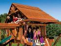 97 Castle Wood Roof with Fans Rainbow Swing Set Accessories