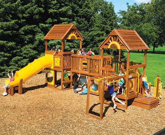 97B Rainbow Play Village Design Idea B Commercial Playground Equipment