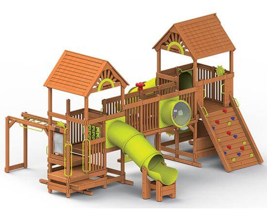 97B Rainbow Play Village Design Idea B Commercial Playground Equipment