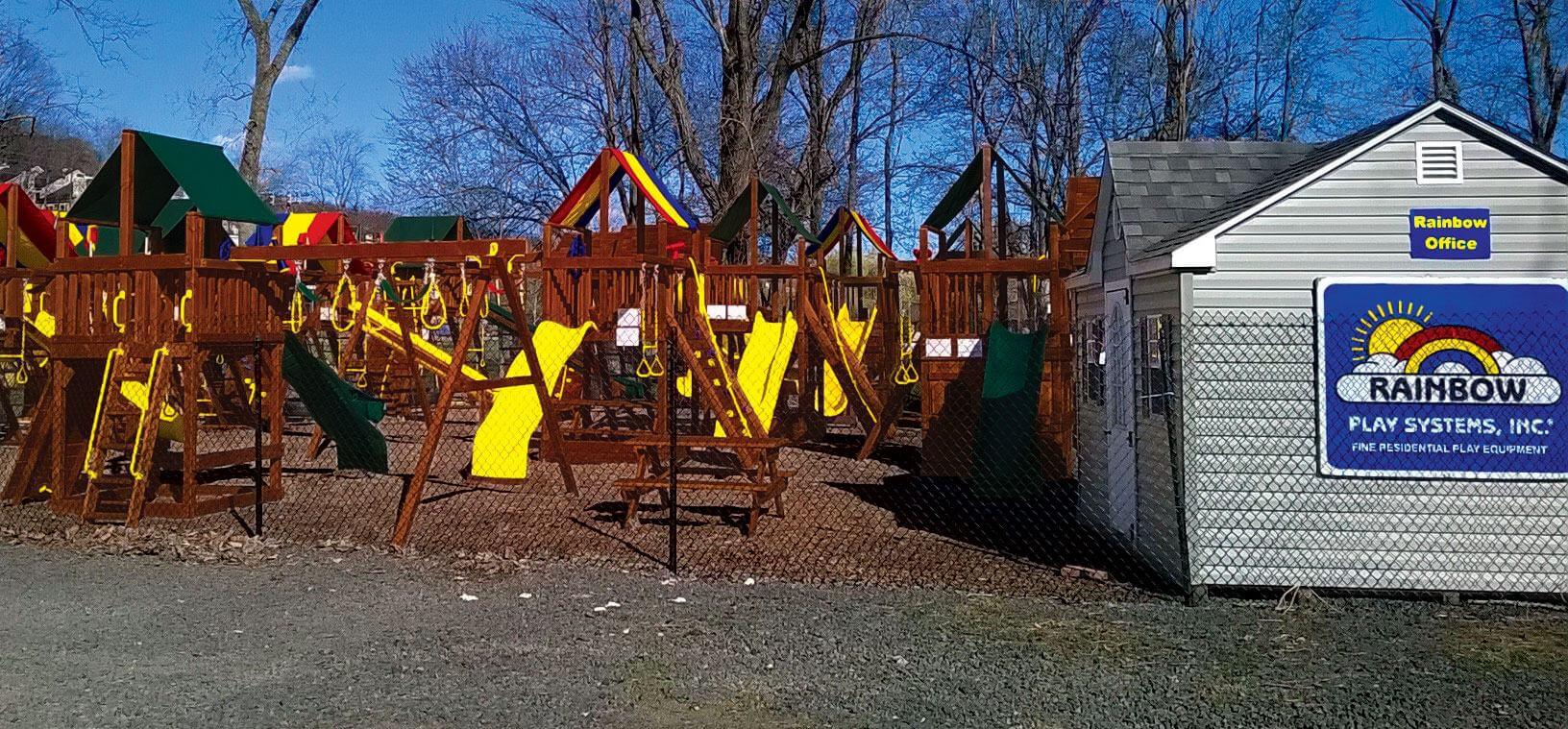 Kids Playsets and Swings Sets in Connecticut Rainbow Play