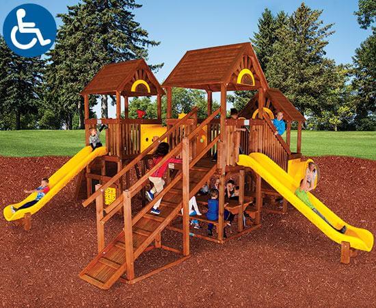 ADA Accessible Rainbow Play Village Design Idea E outside