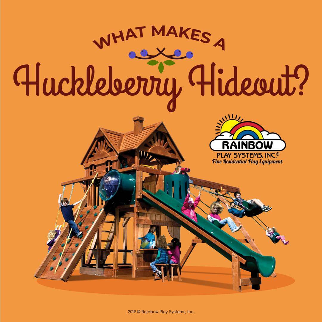Huckleberry Swing Sets Clubhouse Cabins Rainbow Play