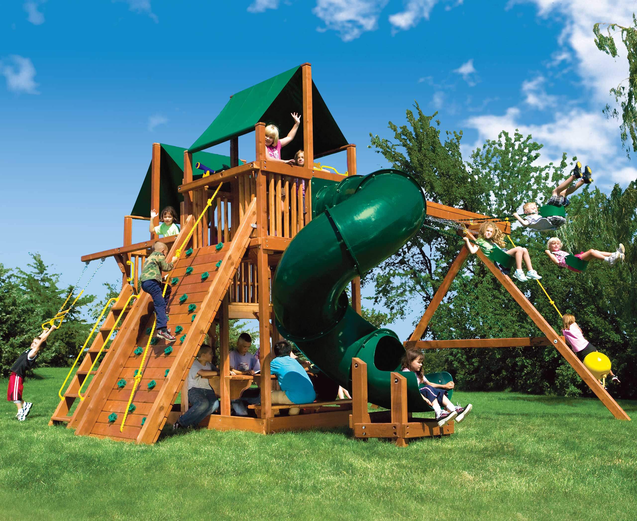 King Kong Clubhouse Pkg II 360˚Spiral Slide (45B)