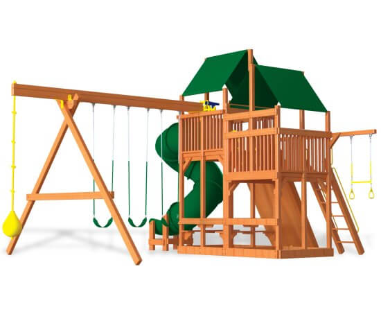45B King Kong Clubhouse Pkg II with 360 Spiral Slide