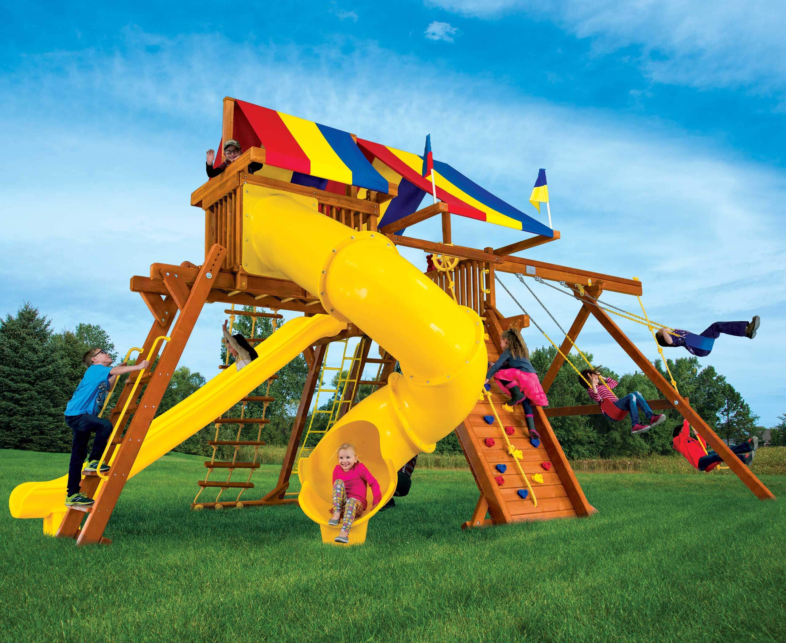 King Kong Castle Base Pkg V 270° Spiral Slide (25E)
